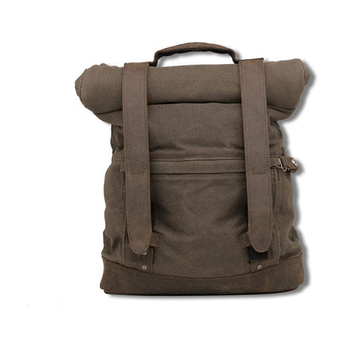 Burly Roll Top backpack dark oak BURLY MOTOVEIKALS 21