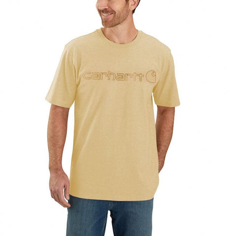 Carhartt Core Logo t-shirt S/S beach heather CARHARTT MOTOVEIKALS 21
