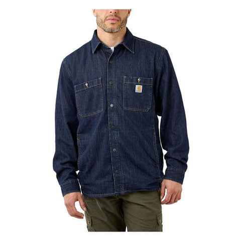 Carhartt Denim Fleece lined shirt glacier CARHARTT MOTOVEIKALS 21