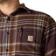 Carhartt Flannel Plaid shirt dark sepia CARHARTT MOTOVEIKALS 21