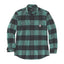 Carhartt Flannel plaid shirt slate green CARHARTT MOTOVEIKALS 21