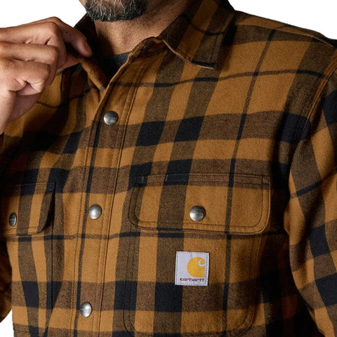 Carhartt Flannel Sherpa-Lined shirt carhartt® brown CARHARTT MOTOVEIKALS 21