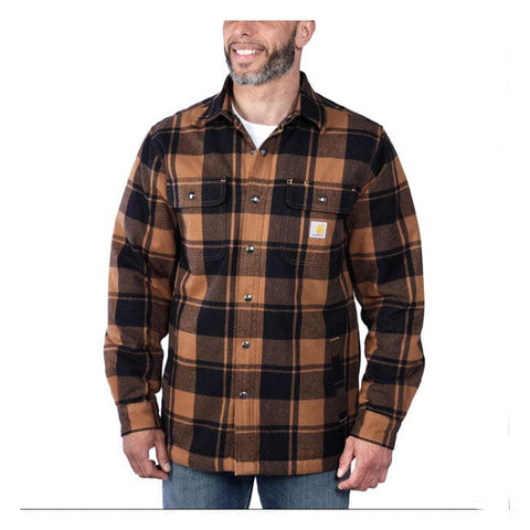 Carhartt Flannel sherpa-lined shirt Carhartt brown CARHARTT MOTOVEIKALS 21
