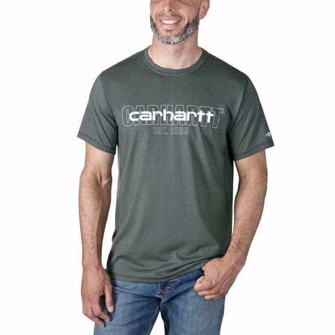 Carhartt Force S/S Logo Graphic t-shirt carbon heather CARHARTT MOTOVEIKALS 21
