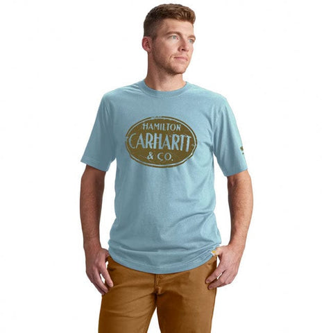 Carhartt Hamilton Graphic S/S t-shirt summer blue CARHARTT MOTOVEIKALS 21