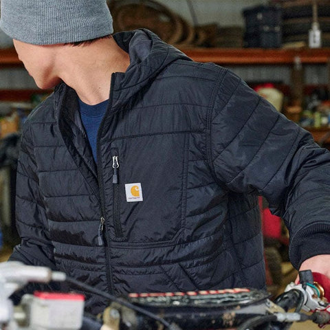 Carhartt Lightweight Insulated Hooded jacket black CARHARTT MOTOVEIKALS 21