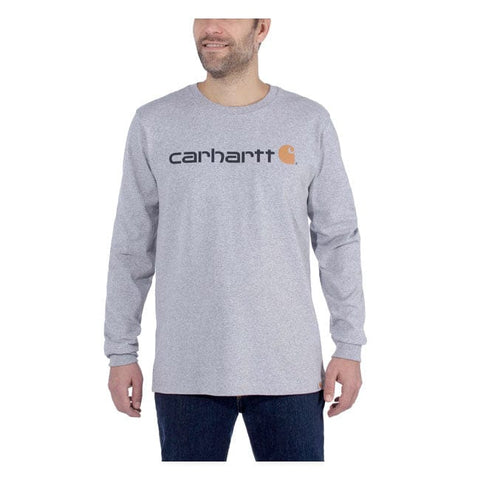 Carhartt Logo graphic long sleeve heather gray CARHARTT MOTOVEIKALS 21