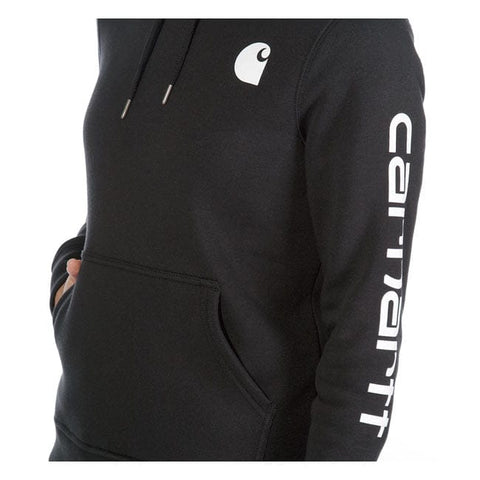 Carhartt Logo Sleeve female hoodie black CARHARTT MOTOVEIKALS 21