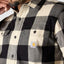 Carhartt Plaid long sleeve shirt oat milk CARHARTT MOTOVEIKALS 21