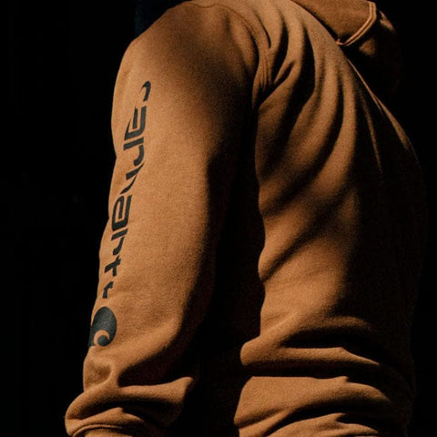 Carhartt Sleeve Logo hoodie carhartt® brown CARHARTT MOTOVEIKALS 21