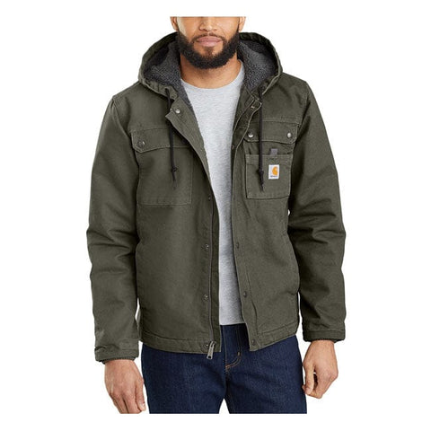 Carhartt Utility sherpa-lined jacket moss CARHARTT MOTOVEIKALS 21