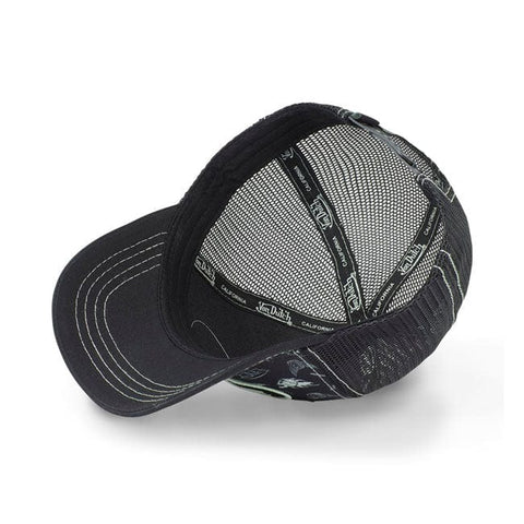 Cepure VON DUTCH graphic design white / black One Size VON DUTCH MOTOVEIKALS 21