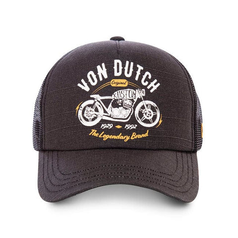 Cepure VON DUTCH TRUCKER CAP CREW9 black One Size VON DUTCH MOTOVEIKALS 21
