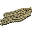 chain KMC gold - 428 x 130 - incl. clip master link KMC CHAIN MOTOVEIKALS 21