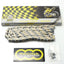 Chain mopeds 122 links black-gold 1/2 x 3/16 for Zündapp, Kreidler, Puch, KTM, DKW, Hercules DIVERSE / IMPORT MOTOVEIKALS 21
