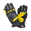 Cimdi ādas - CITY RETRO BLACK/YELLOW S BY CITY MOTOVEIKALS 21