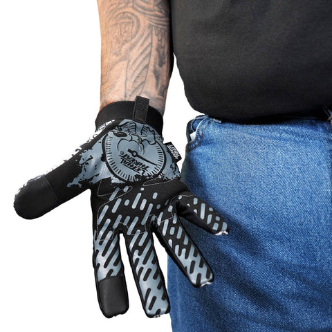 Cimdi LETHAL THREAT  TATTOO BLK/WHT M LETHAL THREAT MOTOVEIKALS 21