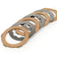 Clutch friction plate set incl. steel plates -BGM ORIGINAL- Lambretta LI, LIS, SX, TV (series 2-3), DL, GP - 4 friction plates BGM ORIGINAL MOTOVEIKALS 21