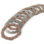 Clutch friction plate set incl. steel plates -BGM PRO Superstrong Racing Red- Lambretta LI, LIS, SX, TV (series 2-3), DL, GP - 6 friction plates BGM PRO MOTOVEIKALS 21