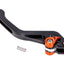 clutch lever / brake lever Puig 3.0 rear adjustable, short - black orange PUIG MOTOVEIKALS 21