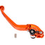 clutch lever / rear brake lever Puig 2.0 adjustable, folding - orange black PUIG MOTOVEIKALS 21