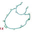 Crankcase gasket set -BGM Pro silicone- Vespa V50, V90, PV125, ET3, PK S, PK XL, PK XL2 - 10 pcs BGM PRO MOTOVEIKALS 21