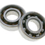 crankshaft bearing set Malossi MHR open 20x47x14 SKF 6204 TN9/HN3 C4 for Minarelli, Derbi EBE, EBS, D50B0 MALOSSI MOTOVEIKALS 21