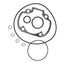 cylinder gasket set DR 70cc 47mm for Peugeot vertical LC DR EVOLUTION MOTOVEIKALS 21