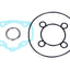 cylinder gasket set for Peugeot vertical LC 101 OCTANE MOTOVEIKALS 21