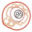 cylinder gasket set Naraku 50cc for Minarelli AM (-00) E1 = NK103.82 NARAKU MOTOVEIKALS 21