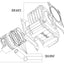 cylinder gasket set Polini 221cc 69mm for LML 200 4T (carburetor model) POLINI MOTOVEIKALS 21