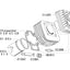 cylinder head Polini aluminum 70cc for Piaggio AC POLINI MOTOVEIKALS 21