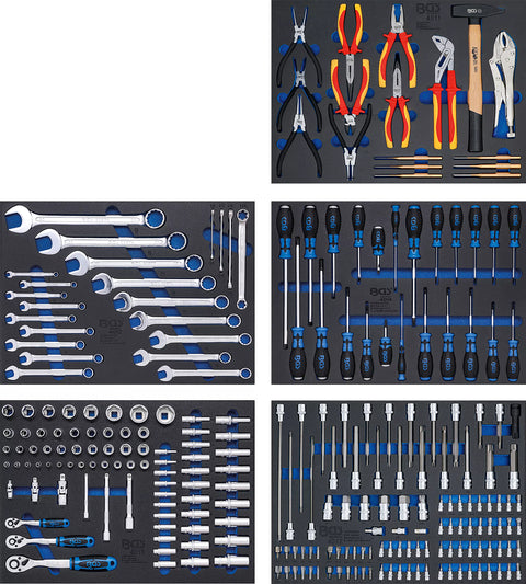 Darbnīcas ratiņi / 7 atvilktnes / ar 246 instrumentiem BGS TECHNIC MOTOVEIKALS 21