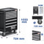 Darbnīcas ratiņi BGS Technic Pro Exclusive / 8 atvilktnes / ar 259 instrumentiem BGS TECHNIC MOTOVEIKALS 21