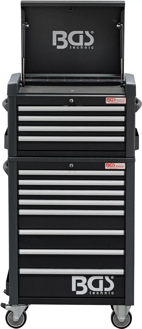 Darbnīcas ratiņi Pro Standard Max / 12 atvilktnes / ar 263 instrumentiem BGS TECHNIC MOTOVEIKALS 21