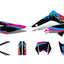 decal set black-pink-blue glossy for Gilera SMT 11-17 DIVERSE / IMPORT MOTOVEIKALS 21