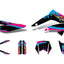 decal set black-pink-blue matt for Gilera RCR 11-17 DIVERSE / IMPORT MOTOVEIKALS 21