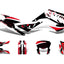 decal set black-white-red glossy for Gilera RCR 50 2018- DIVERSE / IMPORT MOTOVEIKALS 21