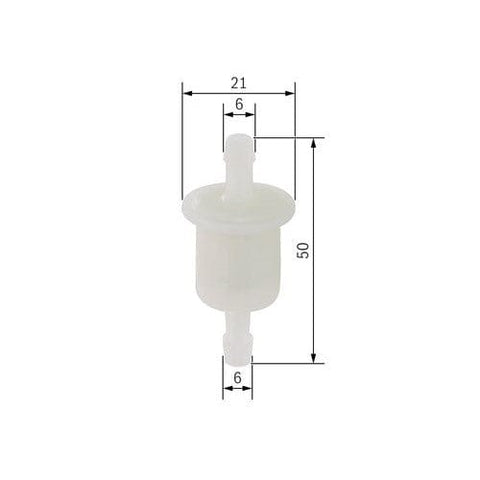 Degvielas filtrs BOSCH Mini 6mm BOSCH MOTOVEIKALS 21