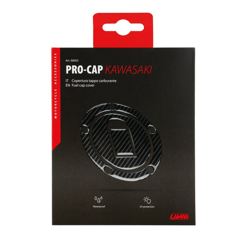 Degvielas uzpildes vāciņa pārsegs Lampa "Carbon Look" Kawasaki (5 caurumi) LAMPA MOTOVEIKALS 21