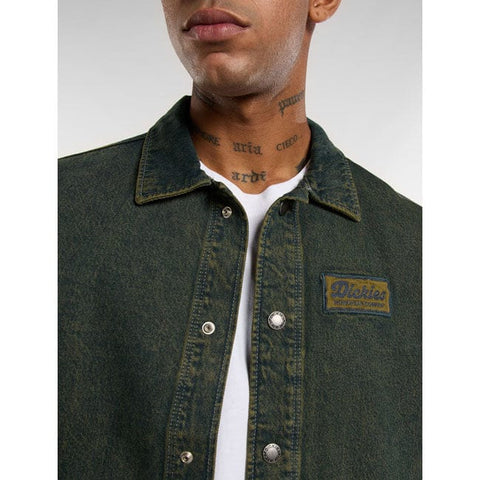 Dickies Lewistown denim jacket green tone fade DICKIES MOTOVEIKALS 21