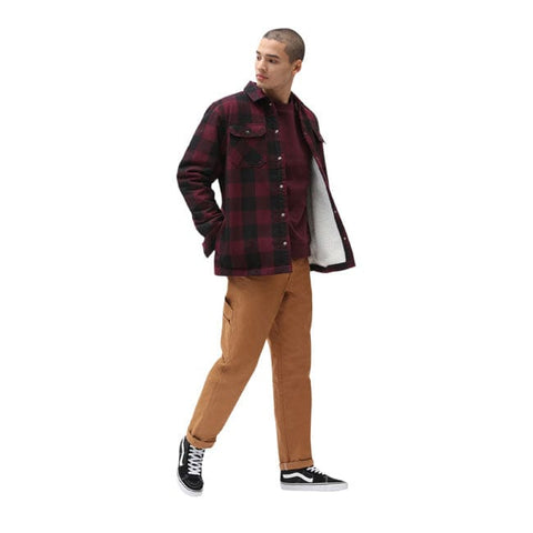 Dickies Lined Sacramento shirt maroon DICKIES MOTOVEIKALS 21