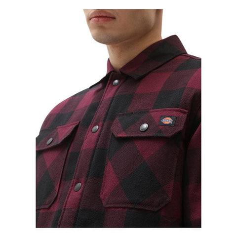 Dickies Lined Sacramento shirt maroon DICKIES MOTOVEIKALS 21