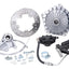 disc brake set GRIMECA Classic NT stub d=16mm silver mesh pattern partially hydraulic for Vespa P80-150X, P200E, PX80-150E GRIMECA MOTOVEIKALS 21