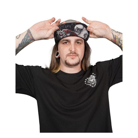 Down-n-Out Bad Example snapback cap grey/black DOWN-N-OUT MOTOVEIKALS 21