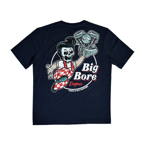 Down-n-Out Big Bore t-shirt navy blue DOWN-N-OUT MOTOVEIKALS 21