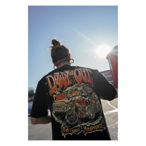 Down-n-Out DNO 4 Life t-shirt black DOWN-N-OUT MOTOVEIKALS 21