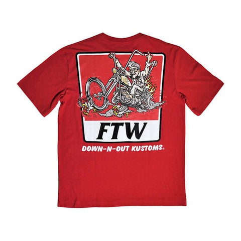 Down-n-Out Gettin Fried t-shirt red DOWN-N-OUT MOTOVEIKALS 21