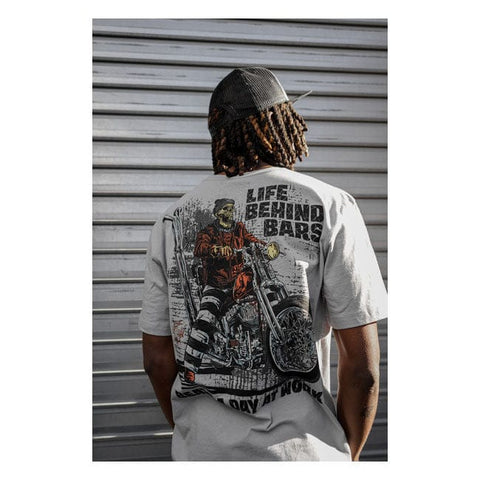 Down-n-Out Life Behind Bars t-shirt grey DOWN-N-OUT MOTOVEIKALS 21