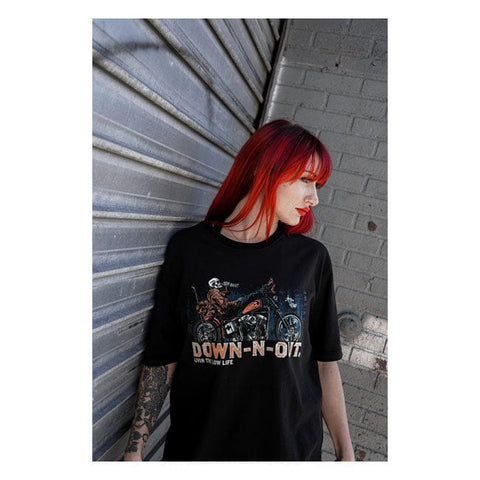 Down-n-Out Safety Second t-shirt black DOWN-N-OUT MOTOVEIKALS 21